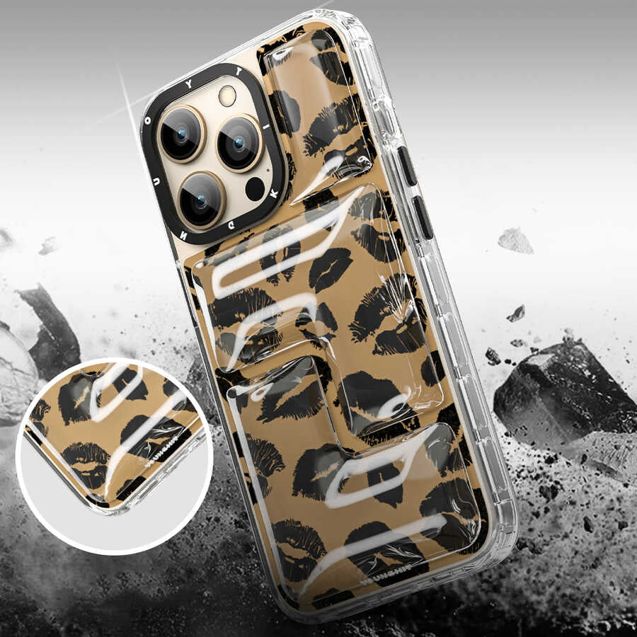 iPhone 13 Pro Max Kılıf YoungKit Leopard Article Serisi Kılıf - 10