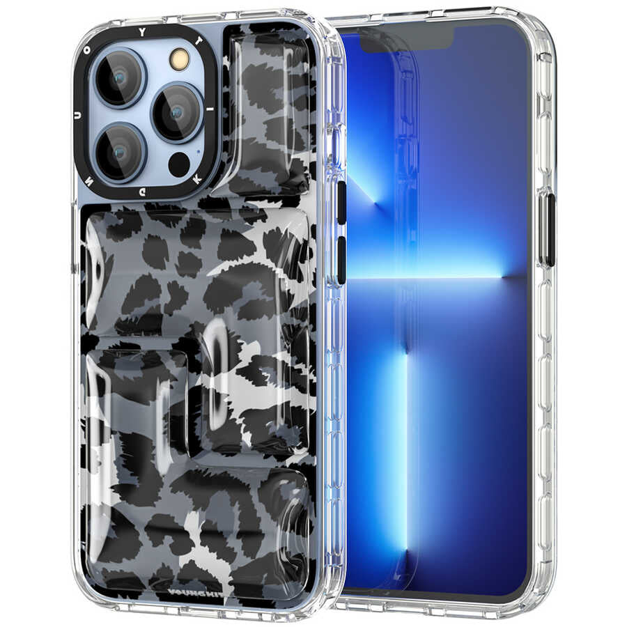 iPhone 13 Pro Max Kılıf YoungKit Leopard Article Serisi Kılıf - 19