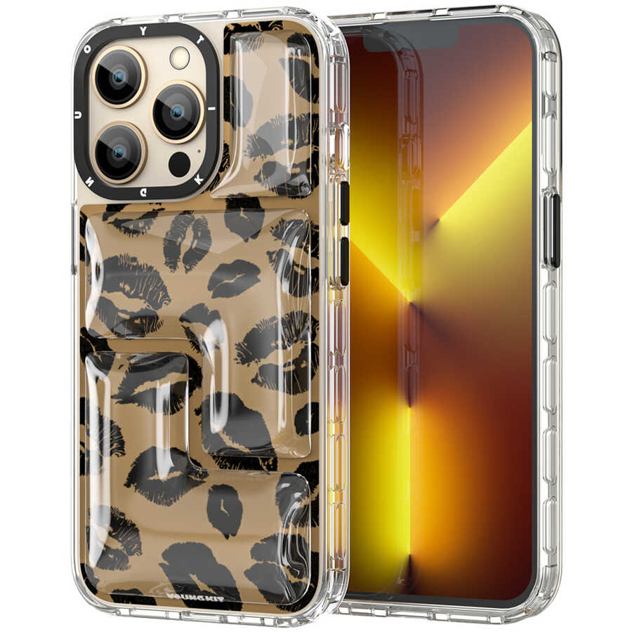 iPhone 13 Pro Max Kılıf YoungKit Leopard Article Serisi Kılıf - 1