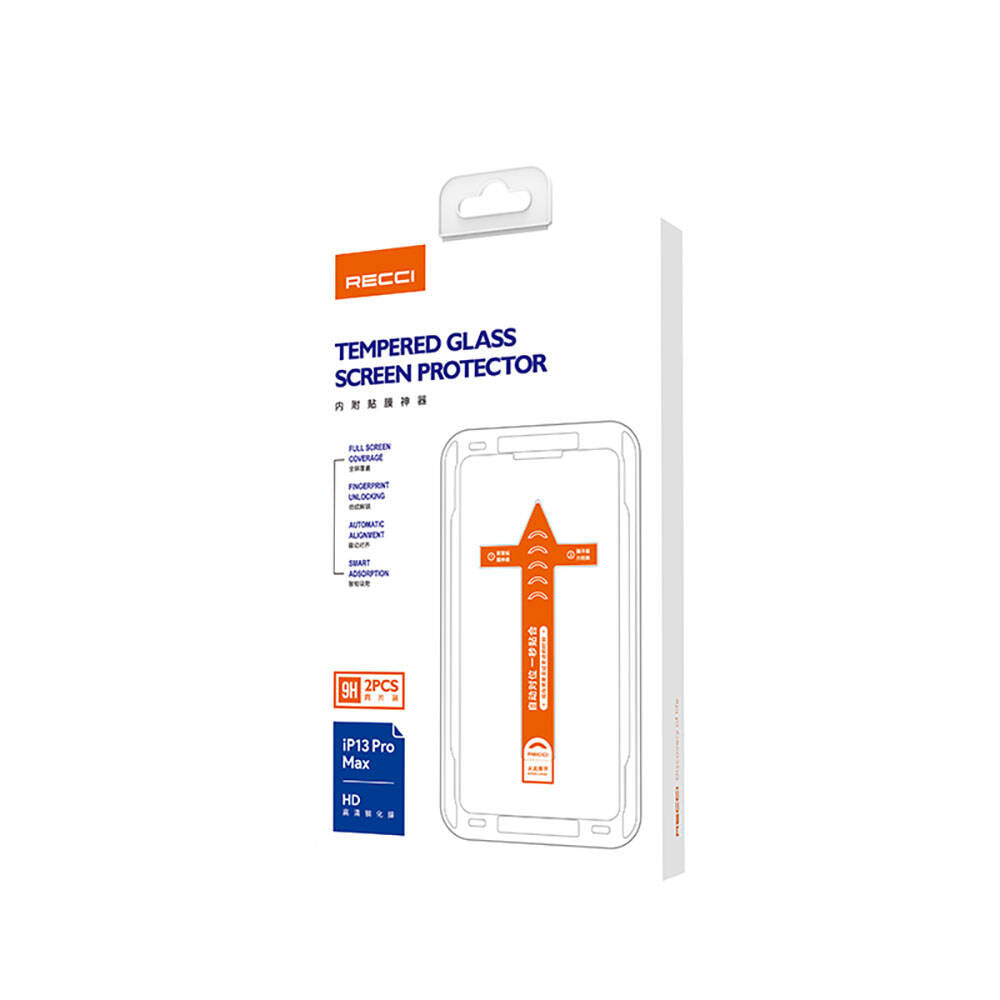 Recci RSP-A11 HD iPhone 13 Pro Max Temperli Cam Ekran Koruyucu + Kolay Uygulama Aparatlı