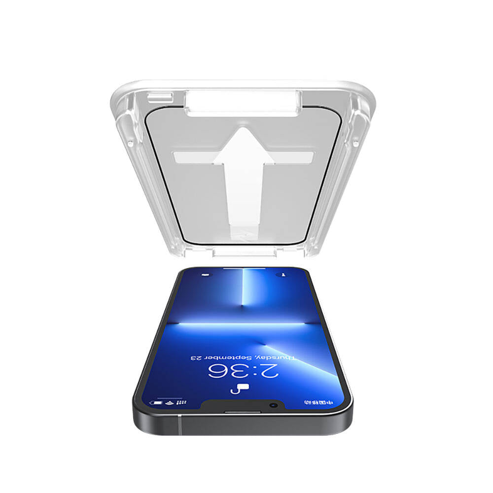 Recci RSP-A11 HD iPhone 13 Pro Max Temperli Cam Ekran Koruyucu + Kolay Uygulama Aparatlı