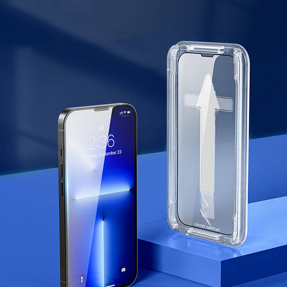 Recci RSP-A11 HD iPhone 13 Pro Max Temperli Cam Ekran Koruyucu + Kolay Uygulama Aparatlı