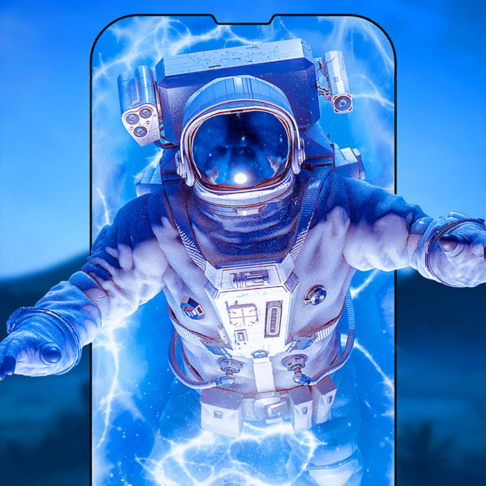 Recci RSP-A11 HD iPhone 13 Pro Max Temperli Cam Ekran Koruyucu + Kolay Uygulama Aparatlı