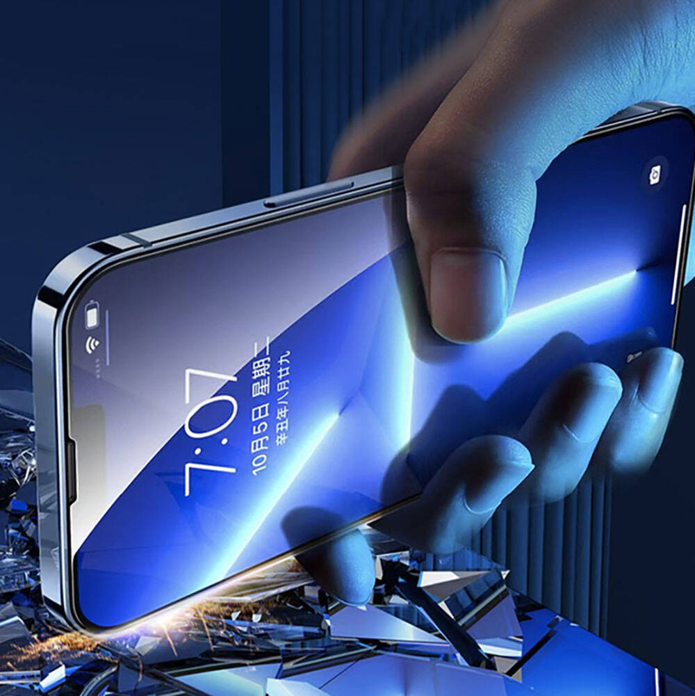 Recci RSP-A11 HD iPhone 13 Pro Max Temperli Cam Ekran Koruyucu + Kolay Uygulama Aparatlı