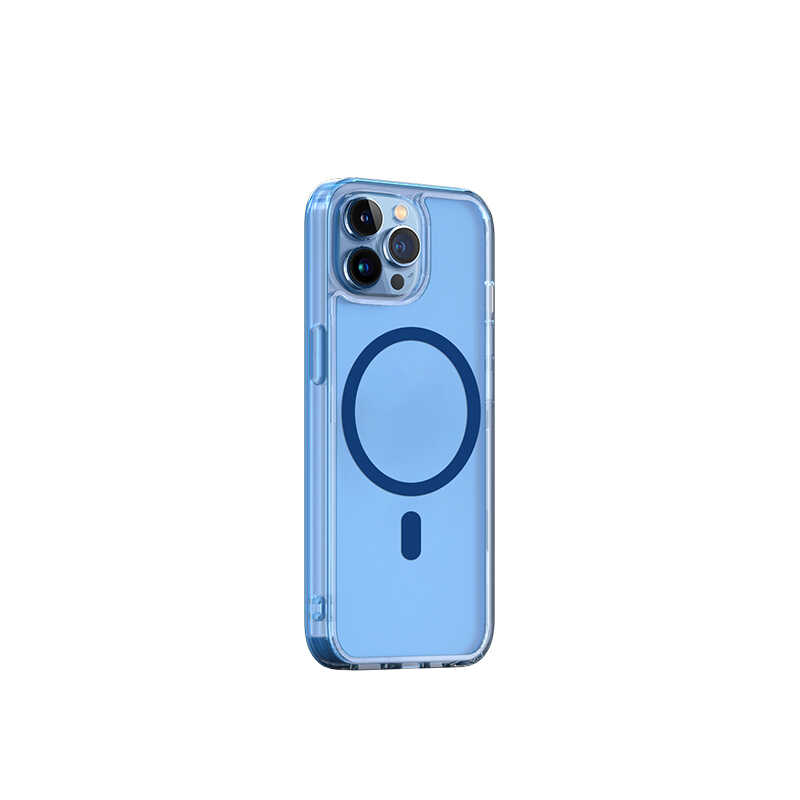 iPhone 13 Pro Max Wiwu M-safe Şarj Özellikli Lens Korumalı Şeffaf Silikon Kılıf - 1