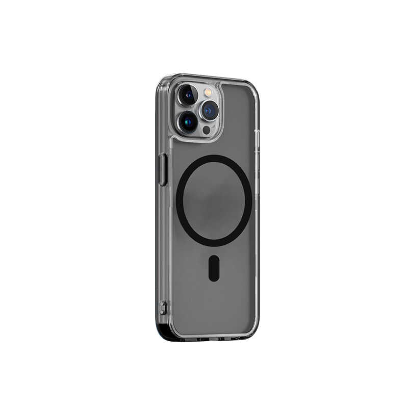 iPhone 13 Pro Wiwu M-safe Şarj Özellikli Lens Korumalı Şeffaf Silikon Kılıf - 1