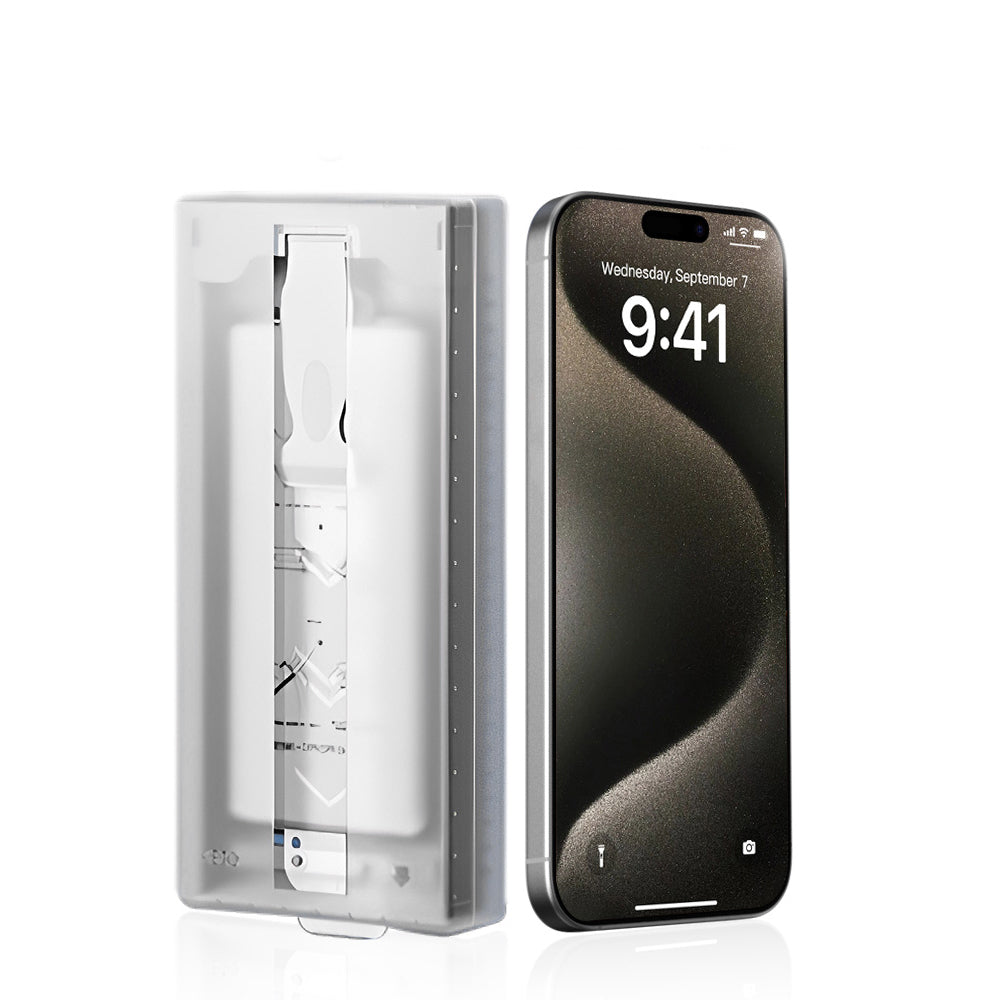 Cepax iPhone 13 3D Oliv HD Temperli Cam Ekran Koruyucu + Kolay Uygulama Aparatı