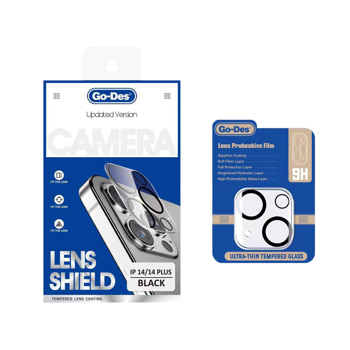 Go Des Lens Shield CL-14 iPhone 14 Kamera Lens Koruyucu