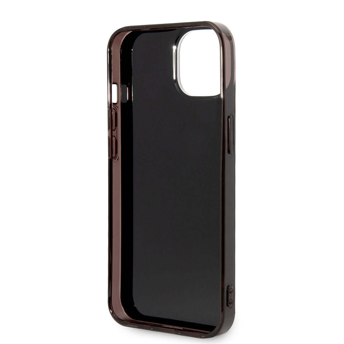 AMG iPhone 14 Transparan Çift Katmanlı Karbon Dizayn II Kılıf