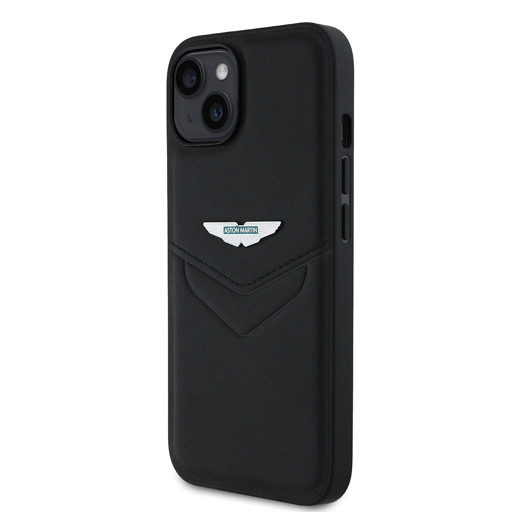 Apple iPhone 14 Aston Martin Orjinal Lisanslı Victory Dizayn PU Deri Metal Logolu Kılıf