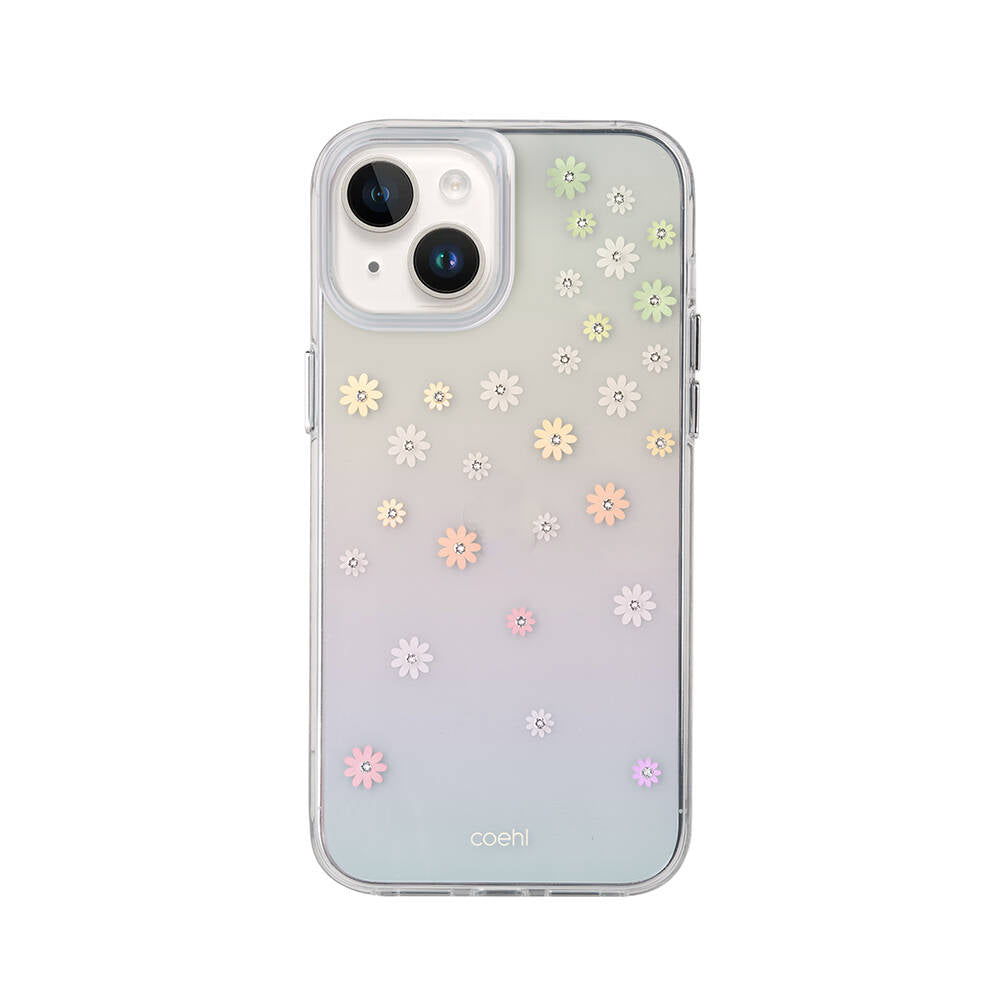 Coehl Aster iPhone 14 Çiçek Desenli Taşlı Telefon Kılıfı