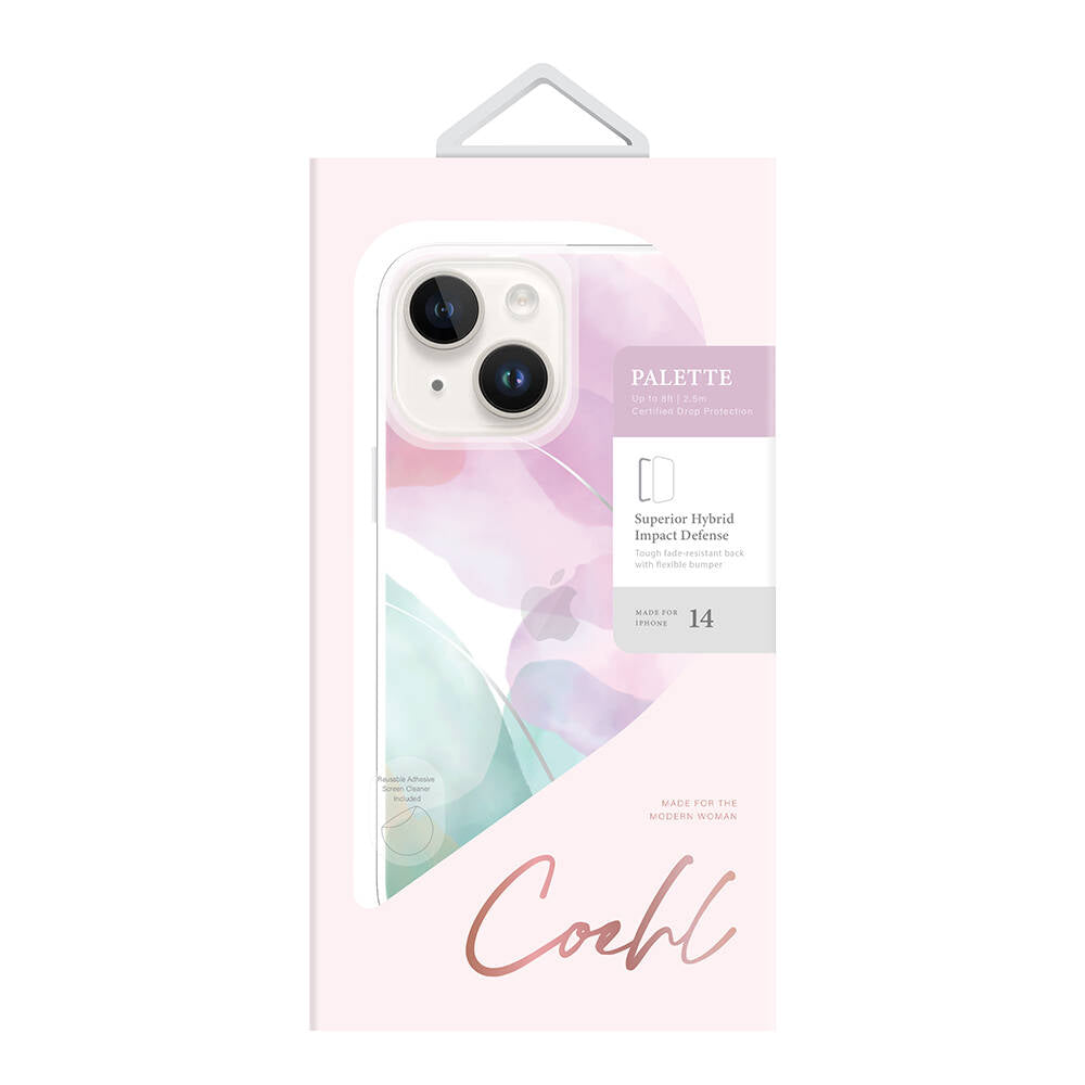 Coehl Palette iPhone 14 Dalgalı Çizgi Desenli Kılıf