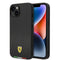 Ferrari iPhone 14 M-safe Şarj Özellikli Karbon İtalyan Bayrak Dizayn Kılıf