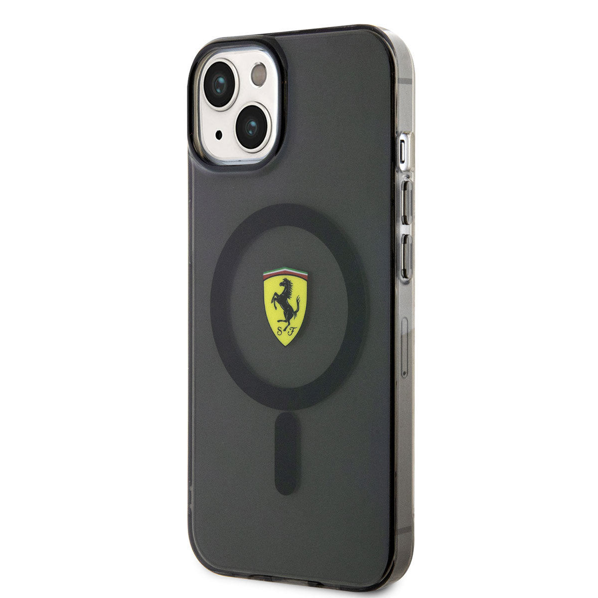 Ferrari iPhone 14 M-safe Şarj Özellikli Yarı Transparan Dizayn Kılıf