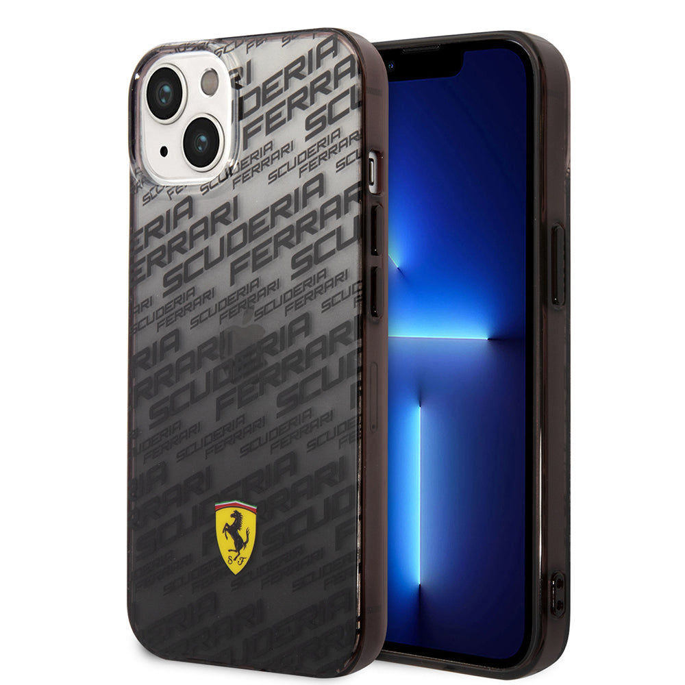 Ferrari iPhone 14 Orjinal Lisanlı Transparan SF Baskılı Dizayn Telefon Kılıfı