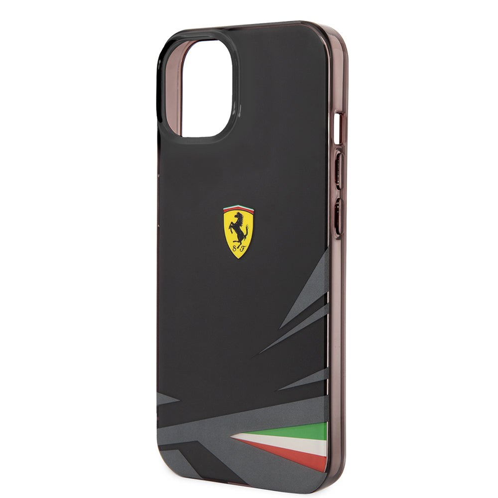 Ferrari iPhone 14 Orjinal Lisanslı Baskı Logolu İtalyan Bayrak Baskılı Dizayn Kılıf
