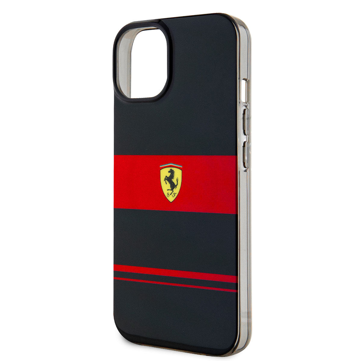 Ferrari iPhone 14 Orjinal Lisanslı M-safe Şarj Özellikli Yatay Çizgili Dizayn Kılıf