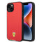 Ferrari iPhone 14 Orjinal Lisanslı PU Deri İtalyan Bayrak Dizayn Kılıf