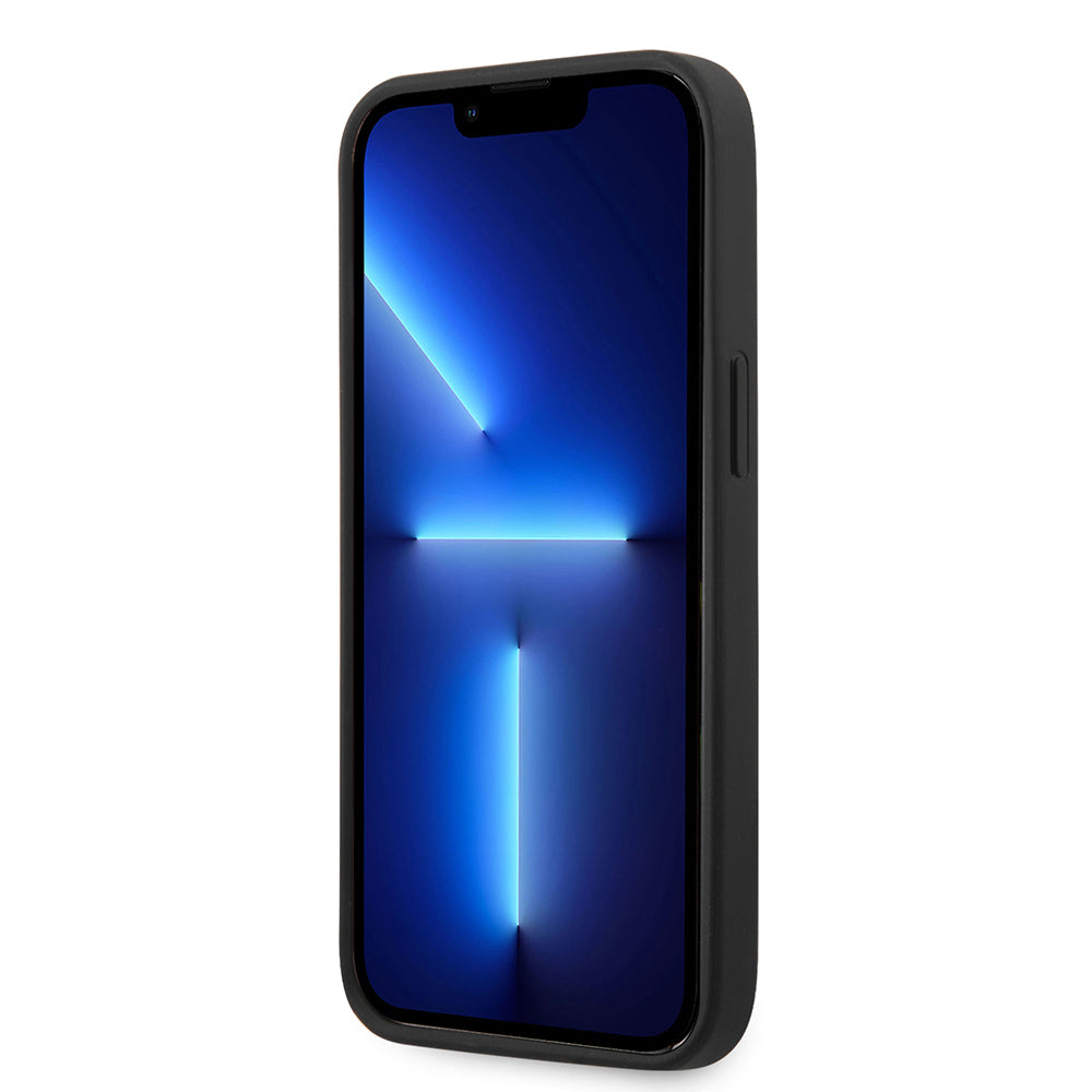 Ferrari iPhone 14 Orjinal Lisanslı Silikon Metal Logo Dizayn Kılıf