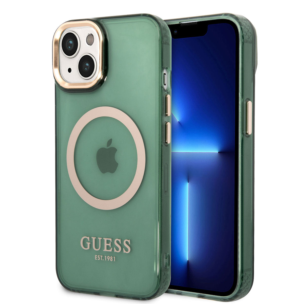 Guess iPhone 14 Magsafe Şarj Özellikli Airbagli Dizayn Telefon Kılıfı