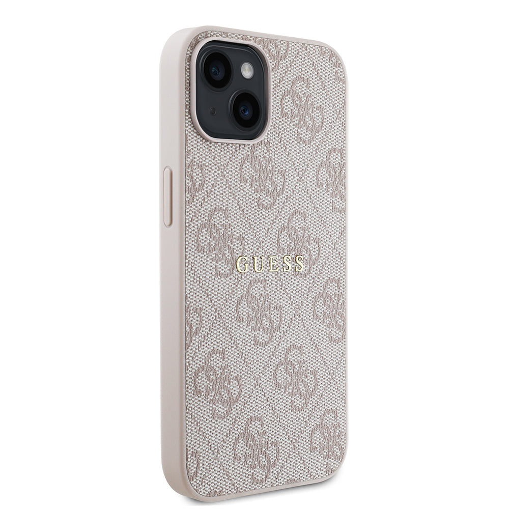Guess iPhone 14 Orjinal Lisanslı M-safe Şarj Özellikli 4G Desen Yazı Logolu Kılıf