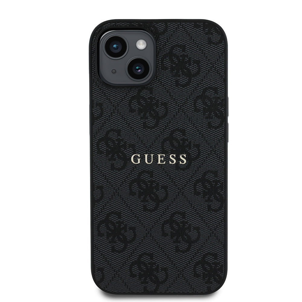 Guess iPhone 14 Orjinal Lisanslı M-safe Şarj Özellikli 4G Desen Yazı Logolu Kılıf