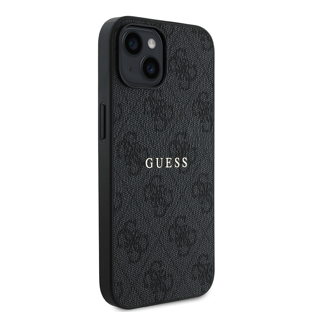 Guess iPhone 14 Orjinal Lisanslı M-safe Şarj Özellikli 4G Desen Yazı Logolu Kılıf
