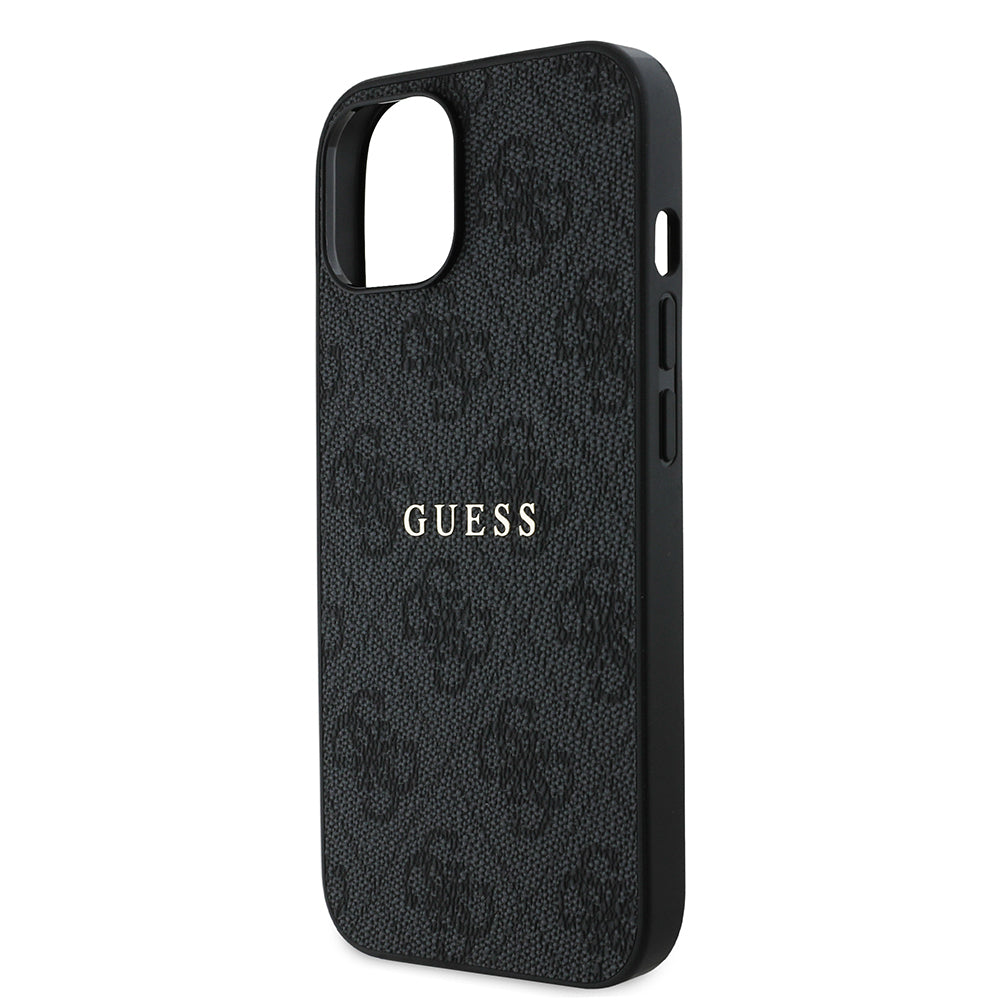 Guess iPhone 14 Orjinal Lisanslı M-safe Şarj Özellikli 4G Desen Yazı Logolu Kılıf