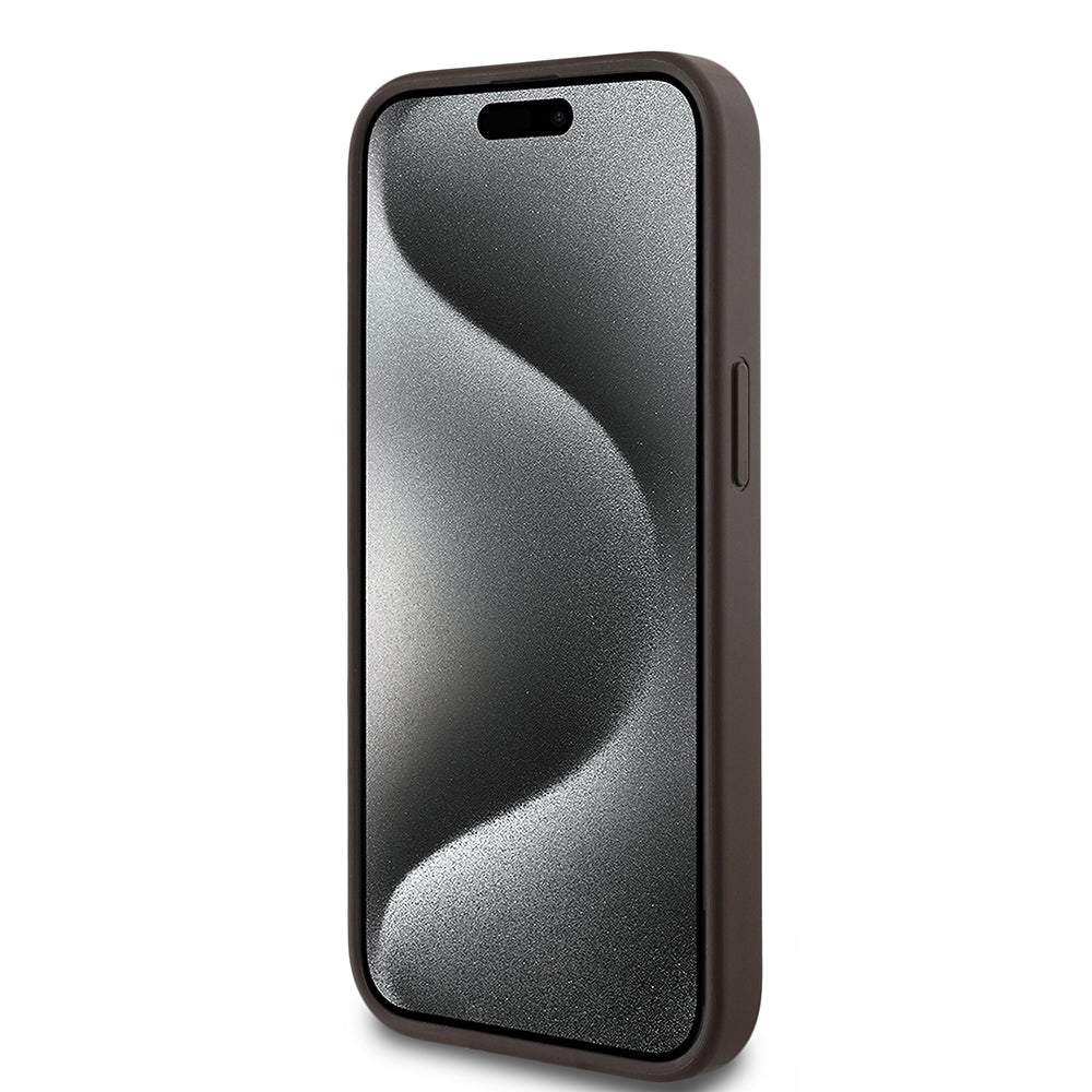 Guess iPhone 14 Orjinal Lisanslı M-safe Şarj Özellikli Yazı Logolu Circle Classic Kılıf