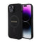 Guess iPhone 14 Orjinal Lisanslı M-safe Şarj Özellikli Yazı Logolu Saffiano Classic Kılıf