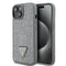 Guess iPhone 14 Orjinal Lisanslı Taşlı Arka Yüzey Üçgen Logolu Telefon Kılıfı