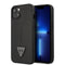 Guess iPhone 14 PU Safran Deri Üçgen Logo Dizayn Telefon Kılıfı