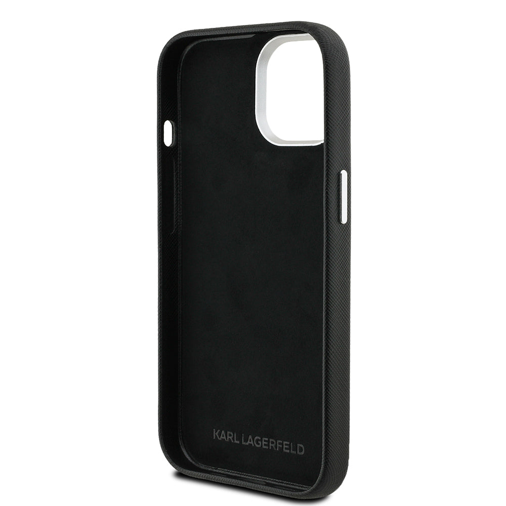 Karl Lagerfeld iPhone 14 Orjinal Lisanslı K&C Heads Pin Telefon Kılıfı