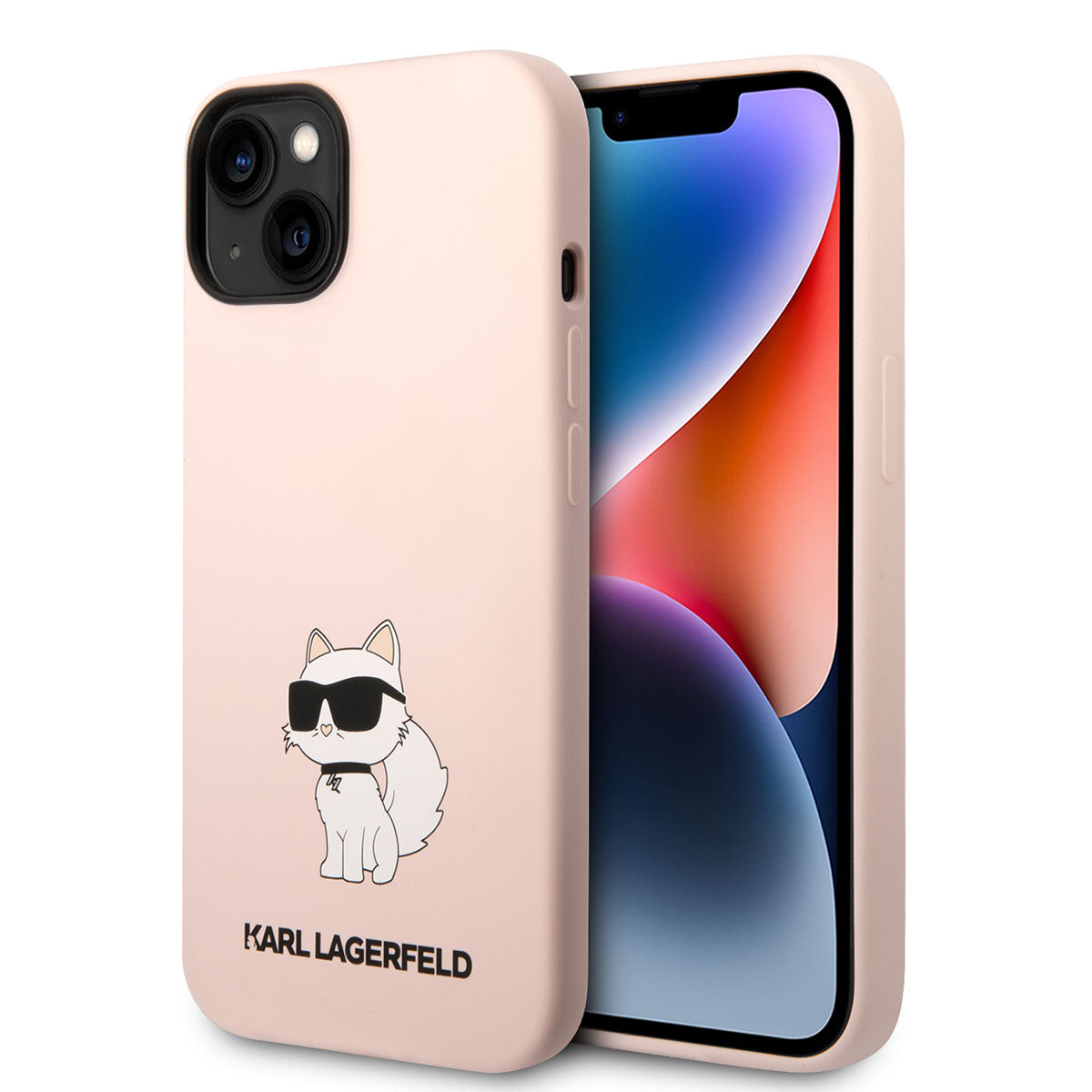 Karl Lagerfeld iPhone 14 Silikon Choupette Dizayn Telefon Kılıfı