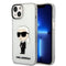 Karl Lagerfeld iPhone 14 Kılıf Transparan İkonik Karl Dizayn Telefon Kılıfı