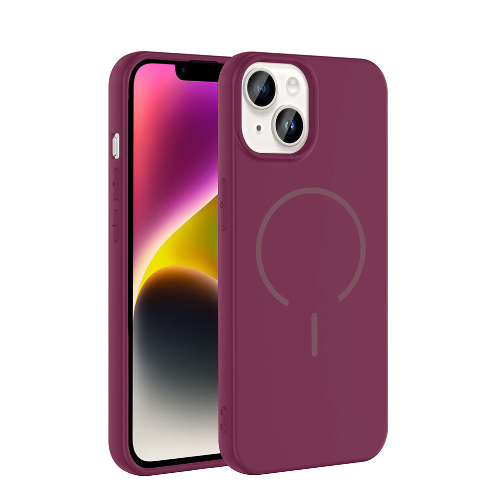 Cepax iPhone 14 M-safe Şarj Özellikli Meta Kılıf