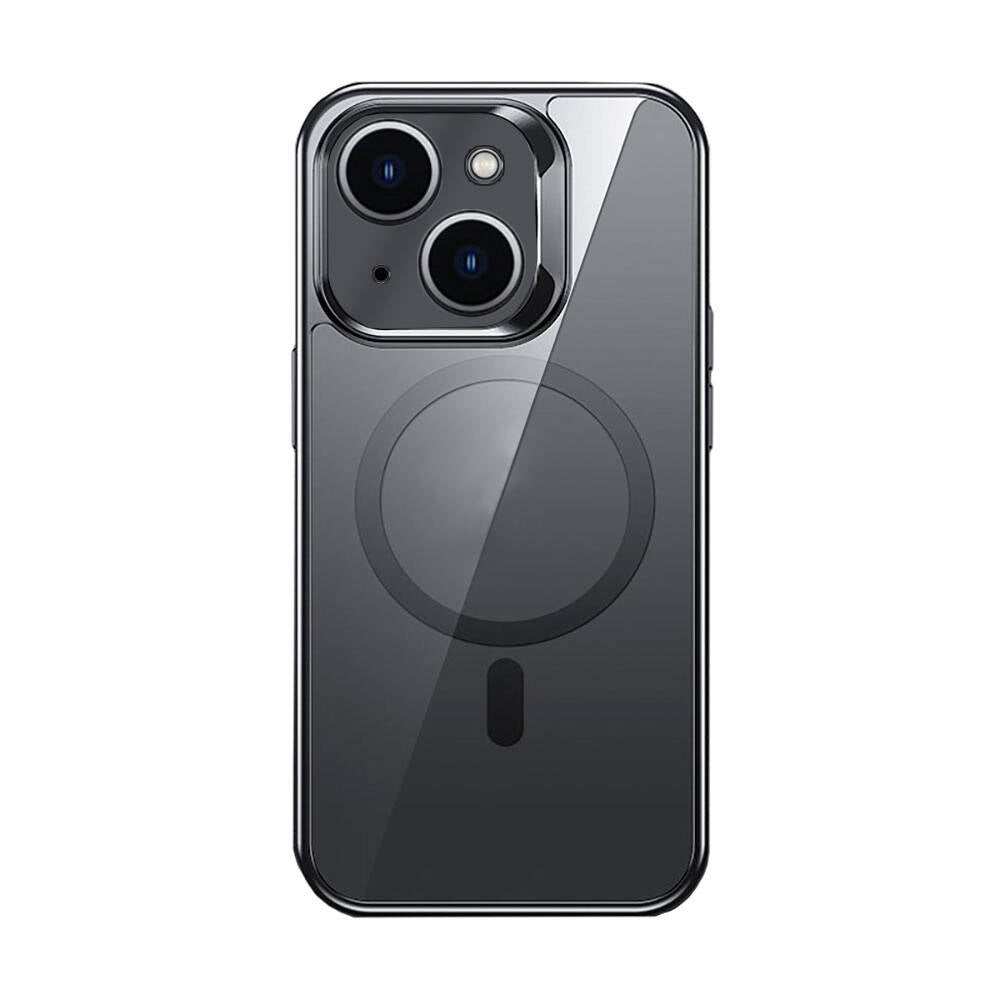 Benks Electroplated iPhone 14 M-safe Şarj Özellikli Cam Yüzey Telefon Kılıfı