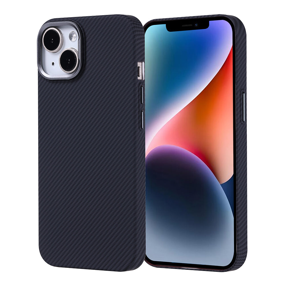 Cepax iPhone 14 M-safe Şarj Özellikli Karbon Fiber Görünümlü Nekst Kılıf