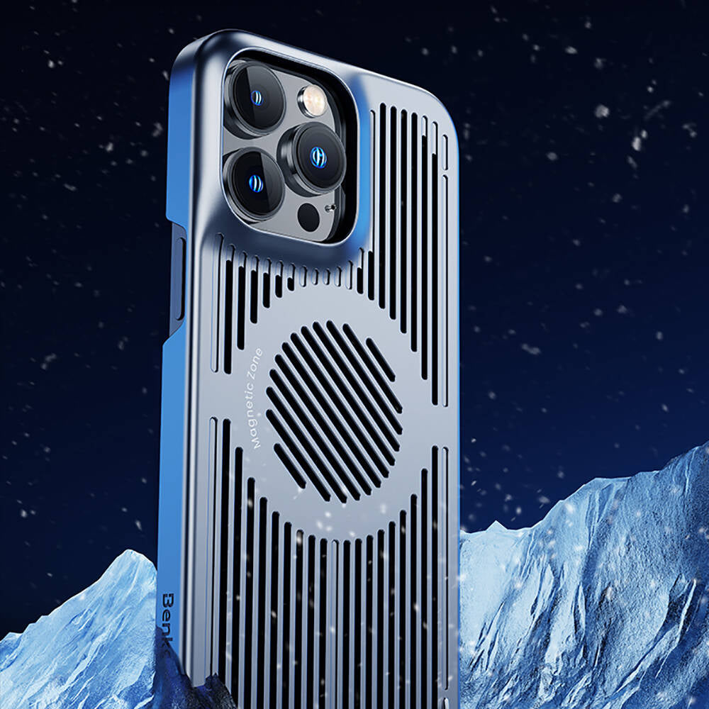 Benks Biliz iPhone 14 M-safe Şarj Özellikli Soğutucu Telefon Kılıfı