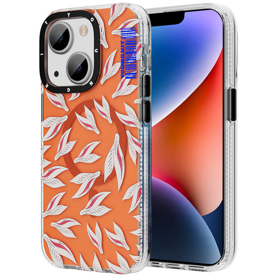 iPhone 14 Kılıf M-safe Şarj Özellikli Youngkit Play Rabbit Serisi Kılıf - 1