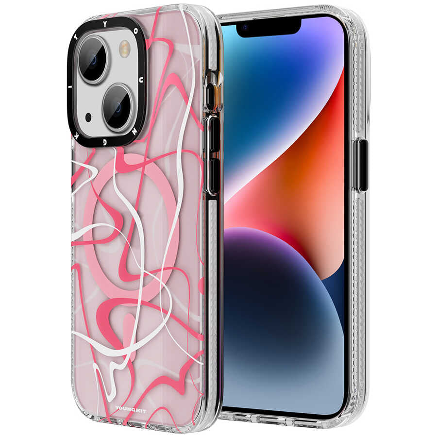 Youngkit Water-Ink Serisi iPhone 14 Magsafe Şarj Özellikli Telefon Kılıfı - 1