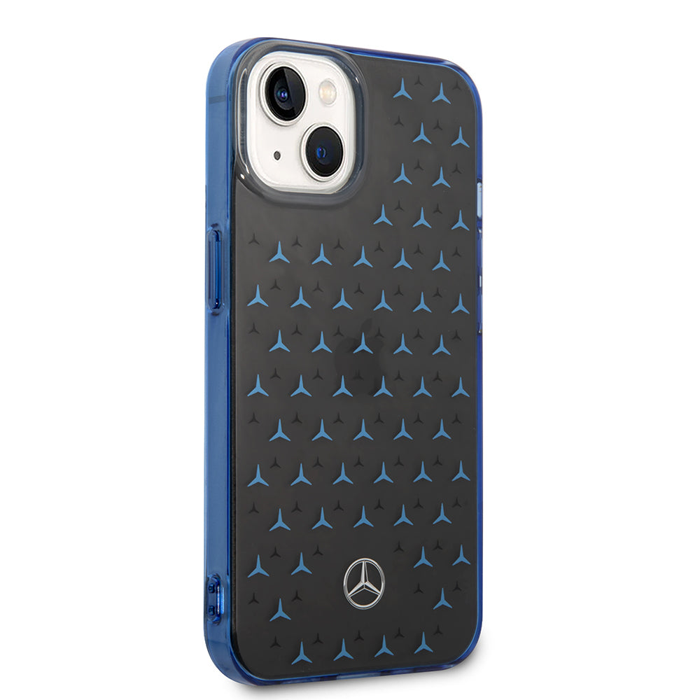 Mercedes Benz iPhone 14 Çift Katmanlı Yıldız Desenli Dizayn Telefon Kılıfı