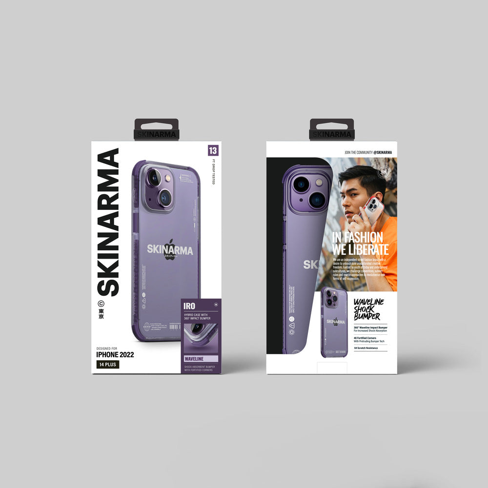 SkinArma iPhone 14 Şeffaf Airbag Tasarımlı Iro Telefon Kılıfı