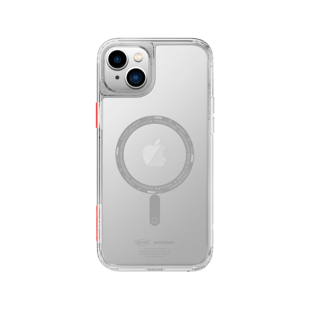 SkinArma iPhone 14 Şeffaf Airbag Tasarımlı M-safe Şarj Özellikli Saido Telefon Kılıfı
