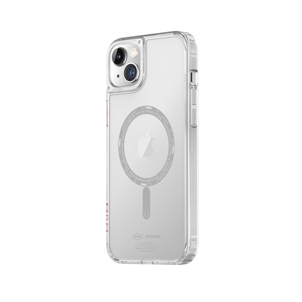 SkinArma iPhone 14 Şeffaf Airbag Tasarımlı M-safe Şarj Özellikli Saido Telefon Kılıfı