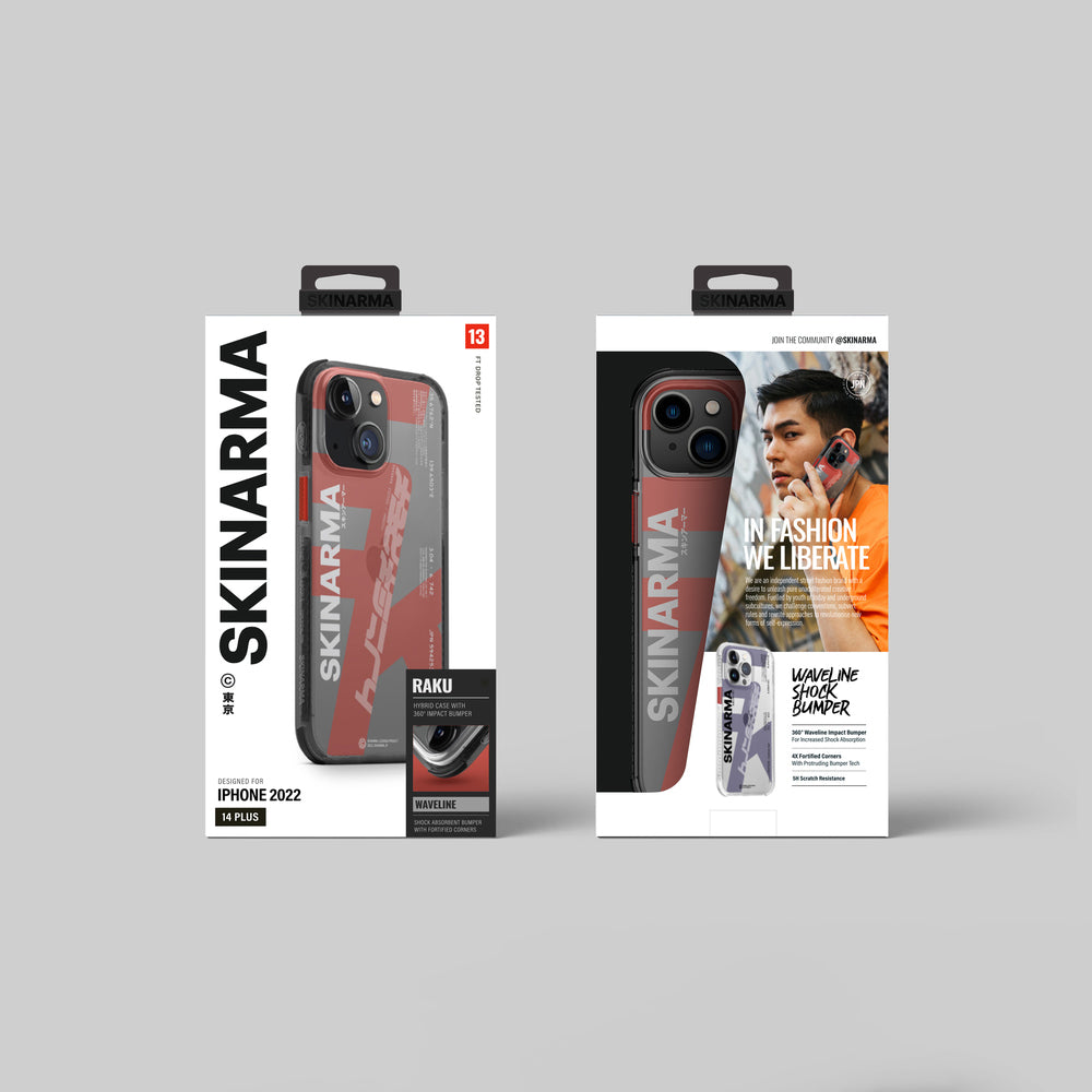 SkinArma iPhone 14 Şeffaf Airbag Tasarımlı Raku Telefon Kılıfı