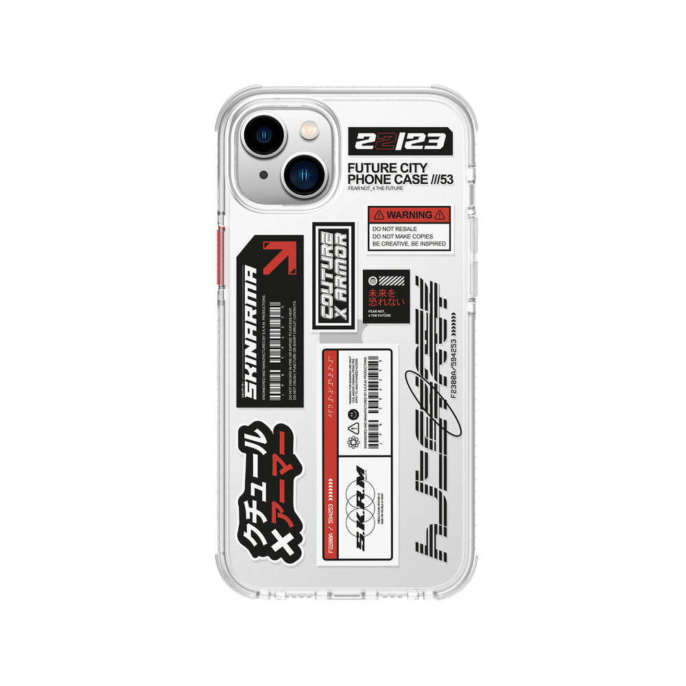 SkinArma iPhone 14 Şeffaf Desenli Airbag Tasarımlı Taito Telefon Kılıfı