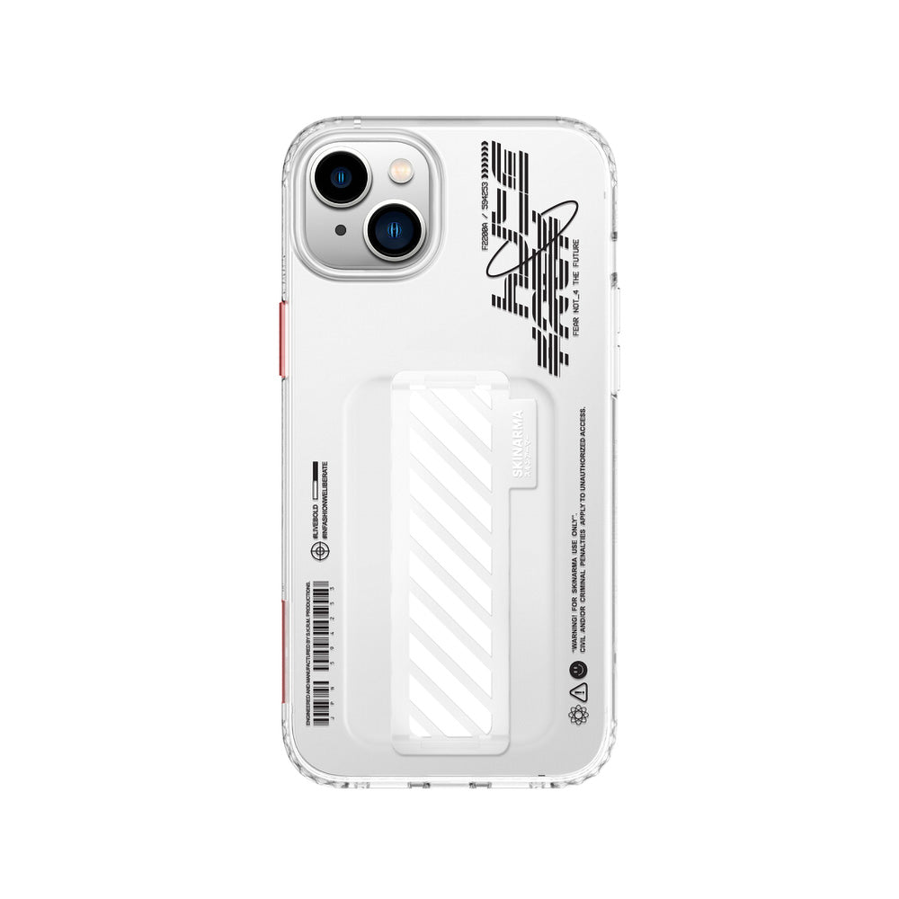SkinArma iPhone 14 Şeffaf Desenli Kaze Telefon Kılıfı