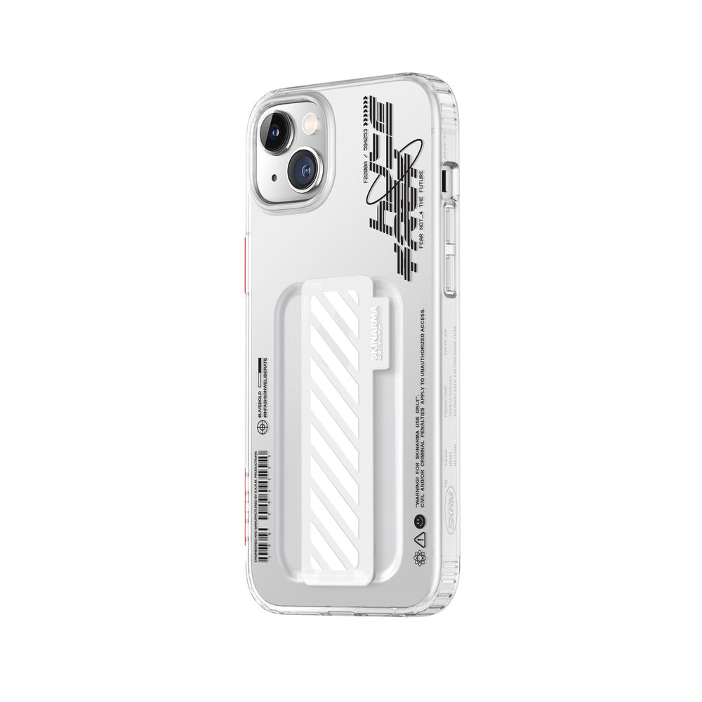 SkinArma iPhone 14 Şeffaf Desenli Kaze Telefon Kılıfı