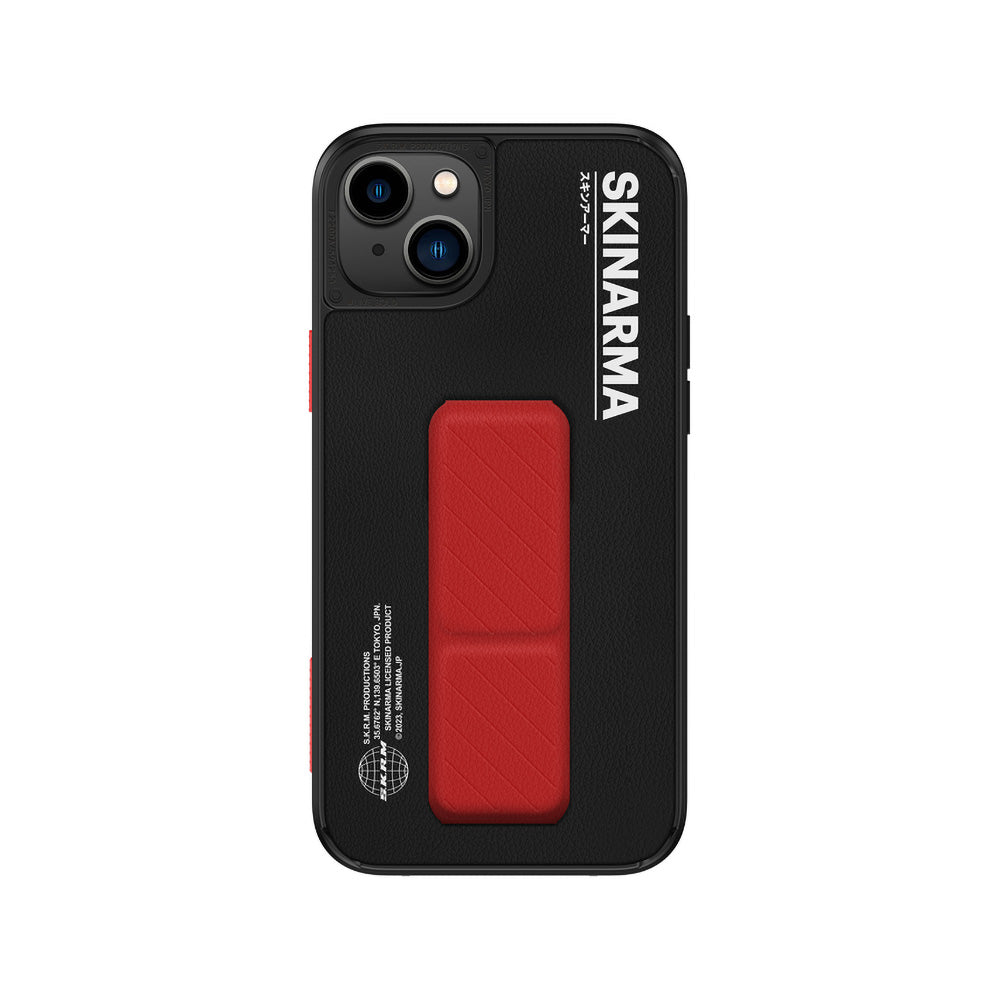 SkinArma iPhone 14 Standlı Deri Görünümlü Gyo Telefon Kılıfı